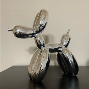 Koons Silver Balloon Dog Sculpture